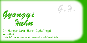 gyongyi huhn business card